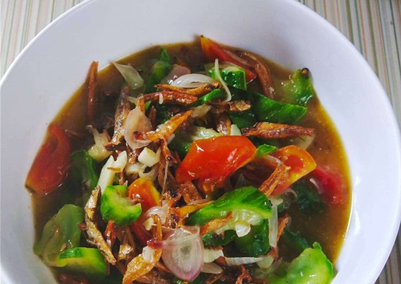 Tumis Oyong/ gambas teri