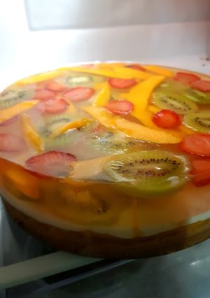 Foto resep Puding Buah 3 Lapis