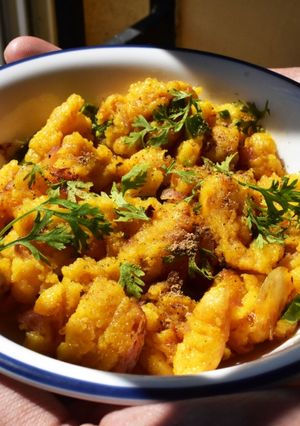 A picture of Bread Bhurji.