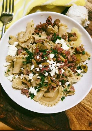 A picture of Aglio e Olio Porcini Trumpets.