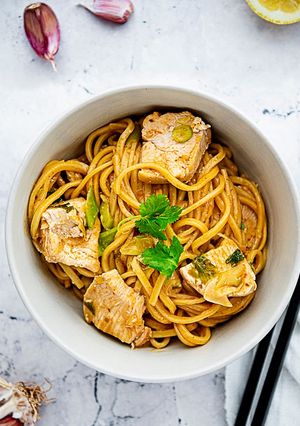 A picture of Singapore inspired Laksa 🇸🇬.