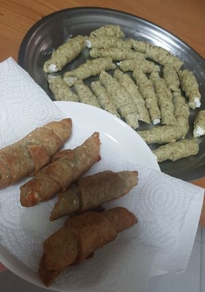 صورة لوصفة معجنات الزعتر بالجبنه المقليه
