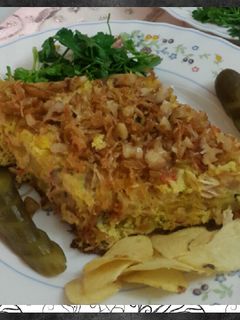 عکسی از دستور کوکو مرغ و قارچ