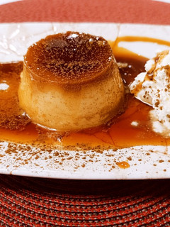 Una foto de Flan de mascarpone