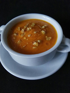 Una foto de Crema de zanahoria asada con jengibre