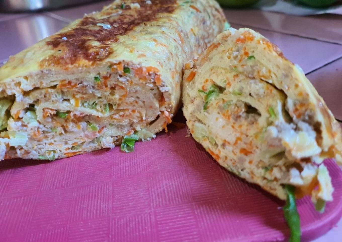 Telur Bebek Gulung Sayuran