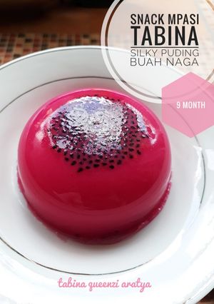 Foto resep Snack mpasi silky puding buah naga