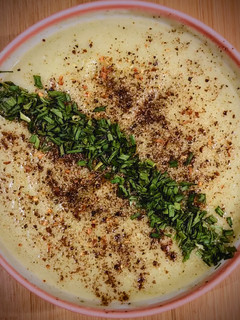 A picture of Cauliflower, Leek & Mustard Soup.