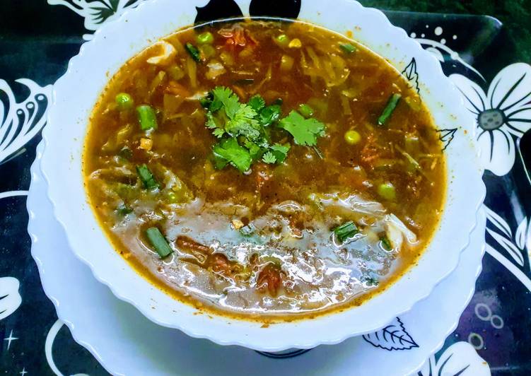 Chicken Sausage and Sour Soup