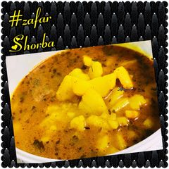 Aloo ka Zafar shorba for breakfast meal A picture of Aloo ka Zafar shorba for breakfast meal.