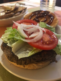 Una foto de Hamburguesa vegana de setas