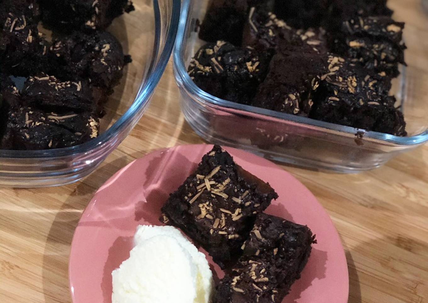 Brownies panggang chewy