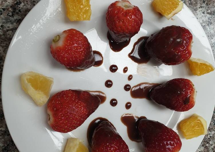 Recipe of Award-winning Chocolate mint strawberrys