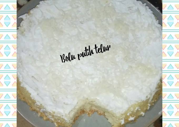 Resep Bolu putih telur Anti Gagal