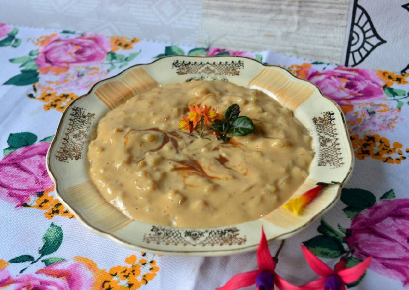Arroz con leche con dulce de leche🤓