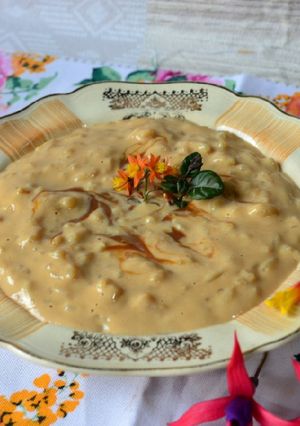 Una foto de Arroz con leche con dulce de leche🤓