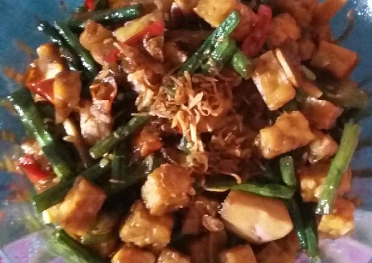 Resep Orek tempe cabe hijau simpel mudah yang Lezat