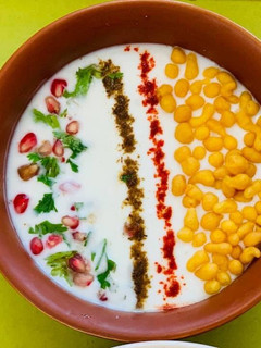 A picture of Boondi Raita.