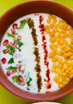 A picture of Boondi Raita.