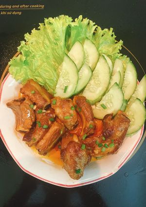 Hình của món Sườn xào chua ngọt.