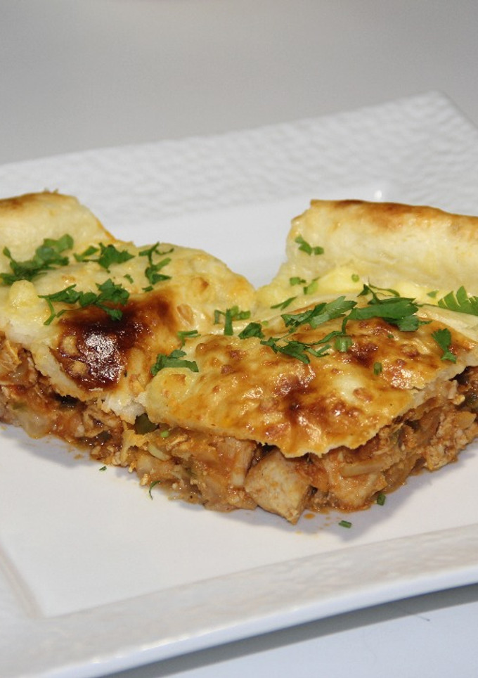 Una foto de Pastelón de Mandioca
