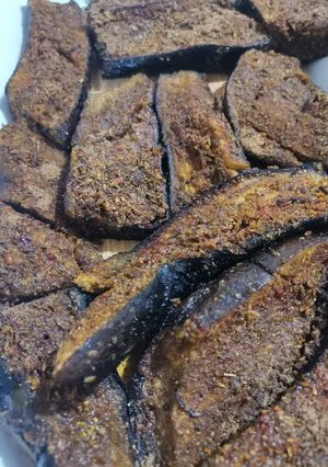 A picture of Fried Baingan.