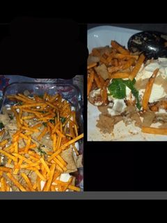 صورة لوصفة فتة باذنجان بالدجاج لذيده🍆🍗(محسوبة السعرات)
