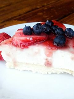 Una foto de Cheesecake sin horno súper suave