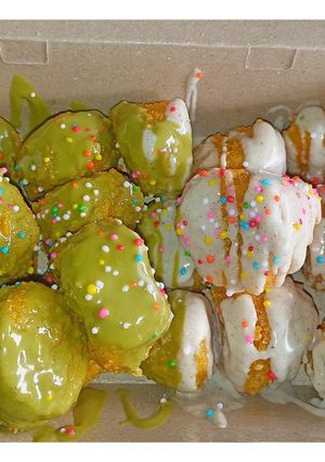 Foto resep Banana pop topping glaze