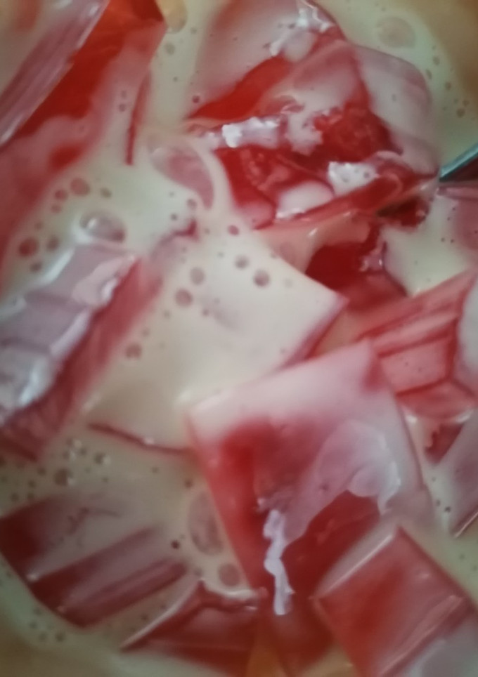 Una foto de Gelatina con yogurt de café