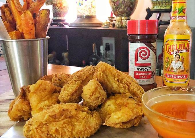 Recipe of Award-winning Fried Chicken Wings with Spicy Honey Butter