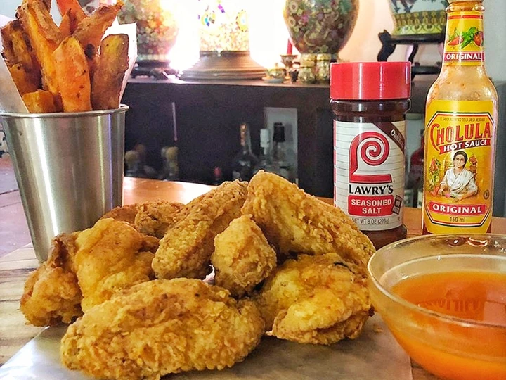 Easy Way Prepare Fried Chicken Wings with Spicy Honey Butter the Awesome  Really delicious