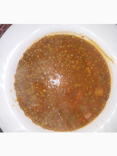 صورة لوصفة العدس بالخضر 😋