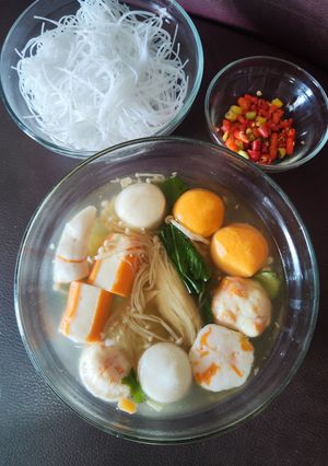 Foto resep SOP segar aneka bakso