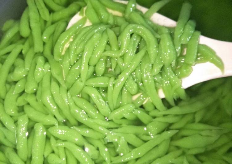 Cendol tepung beras daun pandan ala dapur Q