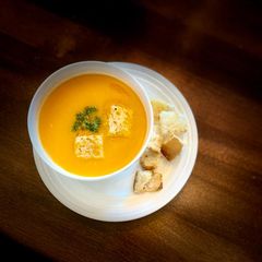 A picture of Madras tomato soup.