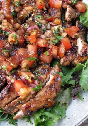 A picture of Balsamic Marinated Chicken Thigh.