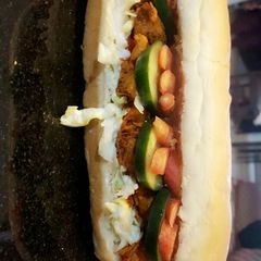 A picture of Chicken tikka sandwich.
