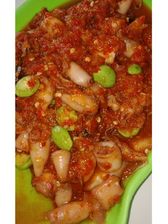 Foto resep Sambal cumi asin pete