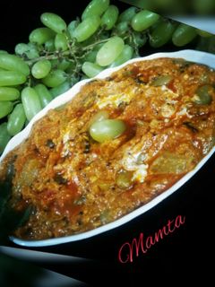 शाही अंगूर की सब्जी (Shahi angoor ki sabzi recipe in Hindi) रेसिपी मुख्य फोटो