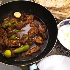 A picture of Balochi tiqqa karahi.