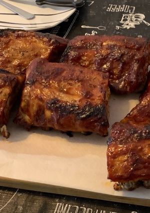 Una foto de Costillas barbacoa al horno