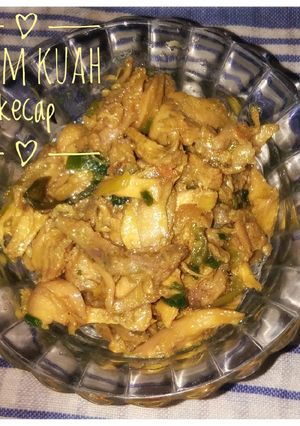 Foto resep Ayam kuah kecap (toping mie ayam)