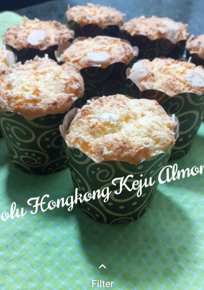 Foto resep Bolu Hongkong Keju Almond