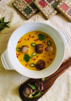 A picture of Caramelised Pyaaz Sabzi.