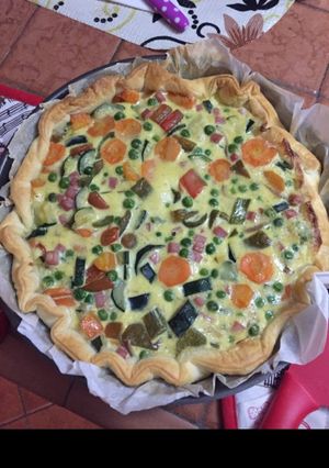 Foto di Torta salata con verdure