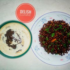 A picture of Pigeon pea porridge (Fio Fio) & Tamarind pap (Tamba).