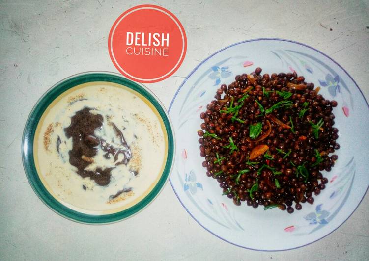 Pigeon pea porridge (Fio Fio) &amp; Tamarind pap (Tamba)