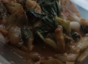 Una foto de Bok Choy a la sartén para acompañar lo que sea