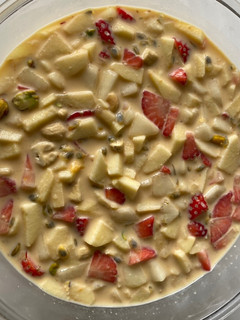 A picture of Fruit and nut salad.